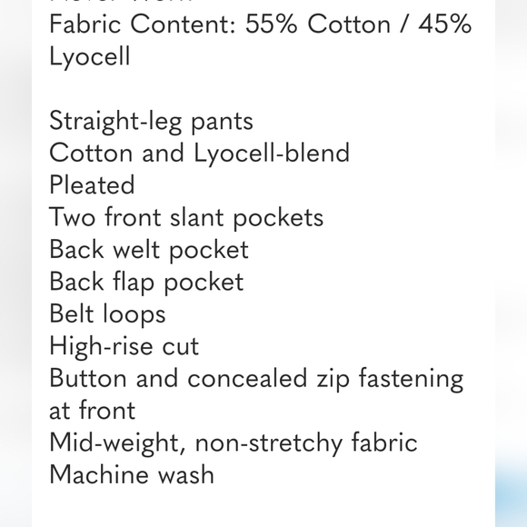 NEW Alex Mill Black Keaton Tapered Cotton Lyocell Pants Trousers Size 10 Pleated - Picture 9 of 12